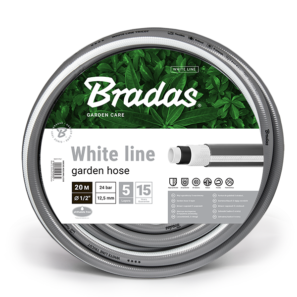 Шланг для полива Bradas 5-ти слойный 1/2" 20 м White Line (WWL1/220)