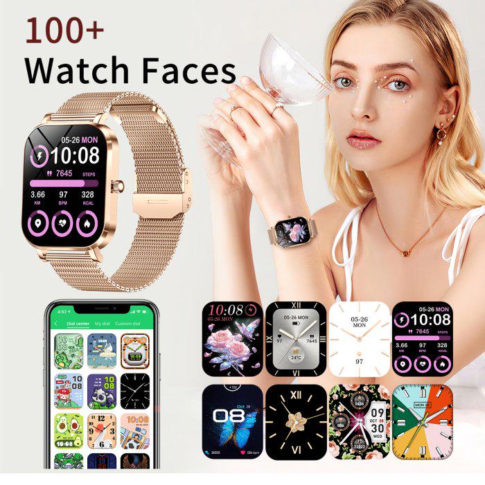 Смарт-годинник UWatch Smart Miami Gold (2076) - фото 7 Смарт-годинник UWatch Smart Miami Gold (2076) - фото 7