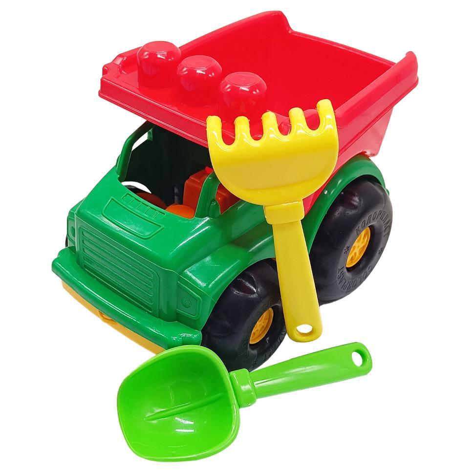 Дитячий пісочний набір "Самосвал Тотоша №1" 0169 Зелено-червоний (RLT53149s65804)