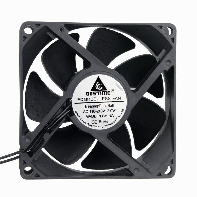 Вентилятор осевой GDSTIME EC12038B AC 220-240V 2800 RPM 120x38 мм