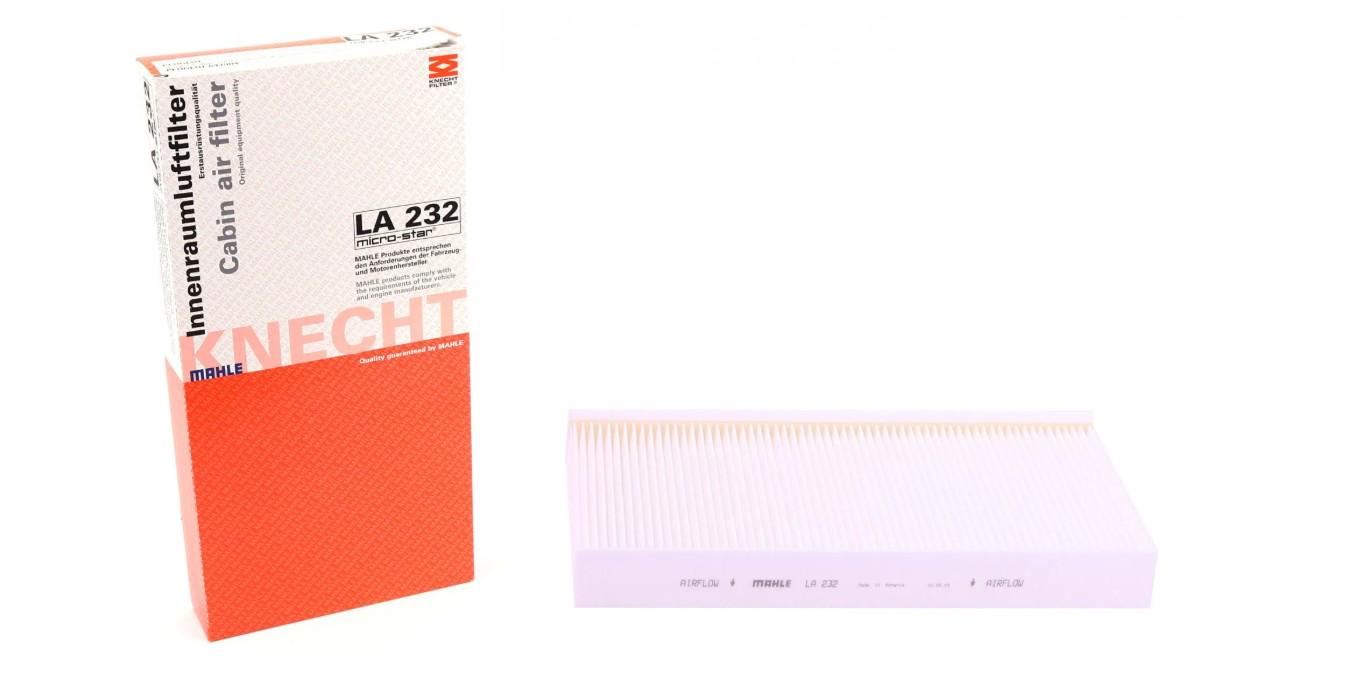Фільтр салону KNECHT для Citroen C5/C6/Peugeot 407 04- (LA 232)