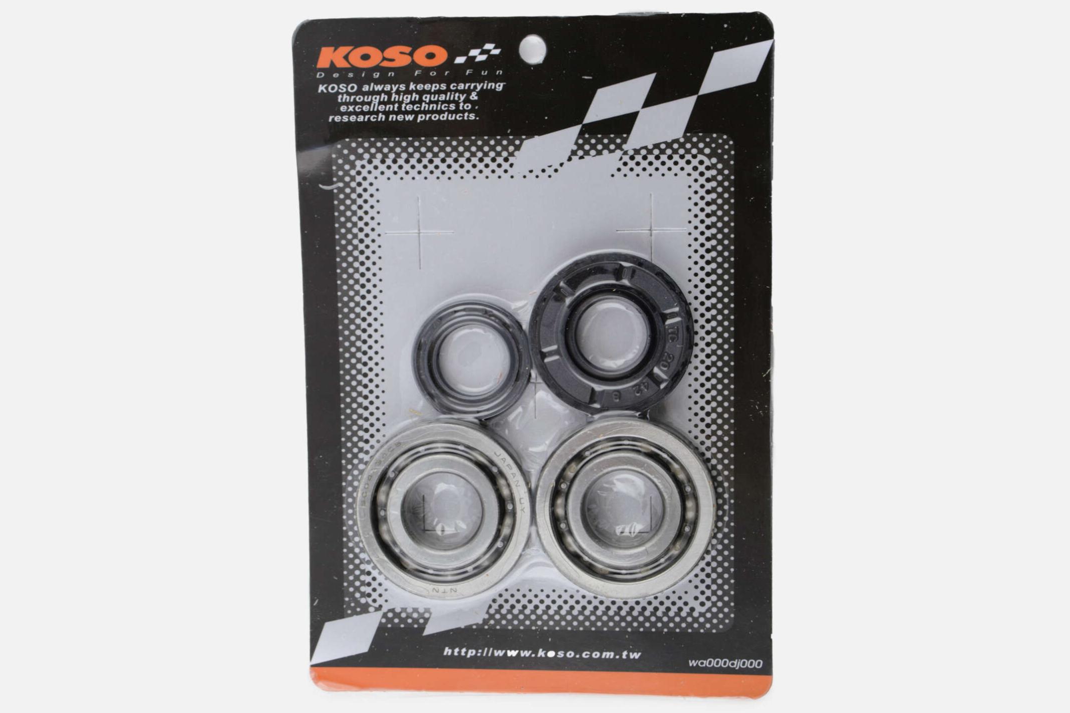 Подшипники коленвала KOSO для Yamaha JOG 20х47х12 мм 2 шт. (S-3150)