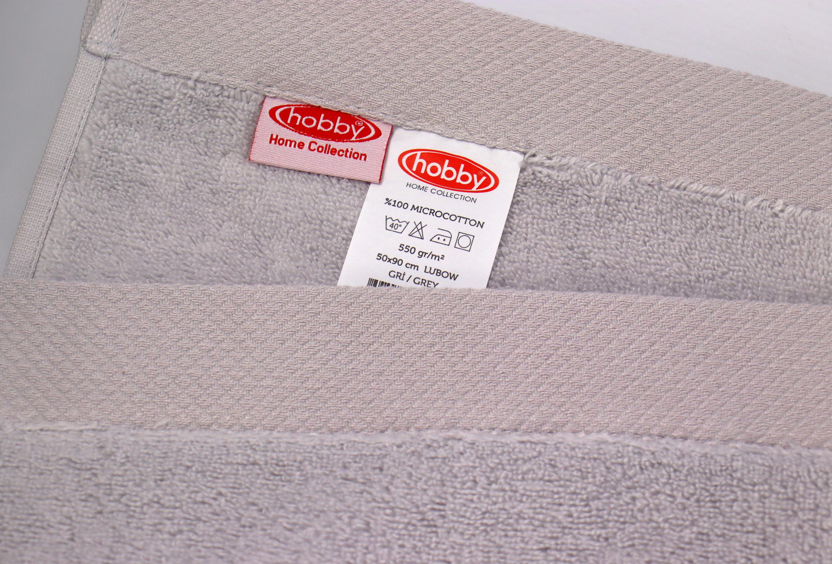 Рушник Lubow Microcotton 50х90 см 550 г/м2 Сірий - фото 6 Рушник Lubow Microcotton 50х90 см 550 г/м2 Сірий - фото 6