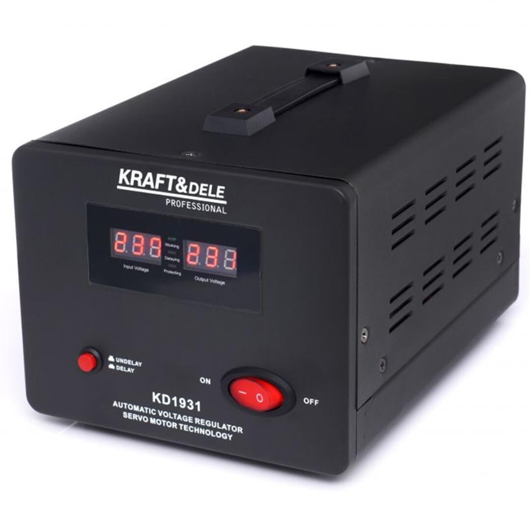 Стабілізатор напруги Kraft&Dele 1000 VA/600 W/150Vac-260Vac - фото 2 Стабілізатор напруги Kraft&Dele 1000 VA/600 W/150Vac-260Vac - фото 2