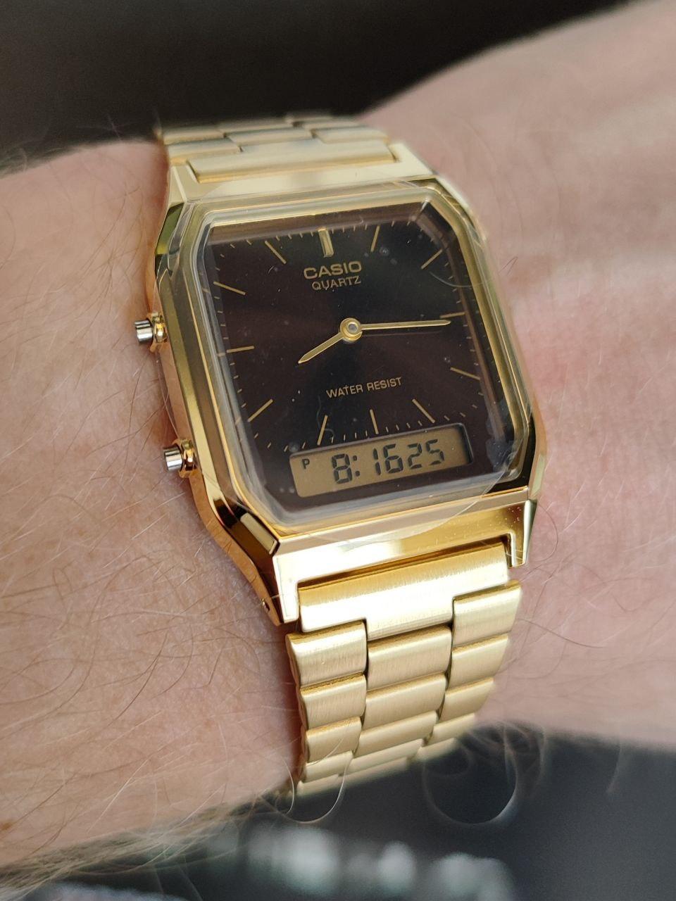 Наручные часы мужские Casio VINTAGE EDGY AQ-230GA-5A Коричневый (2935797291)