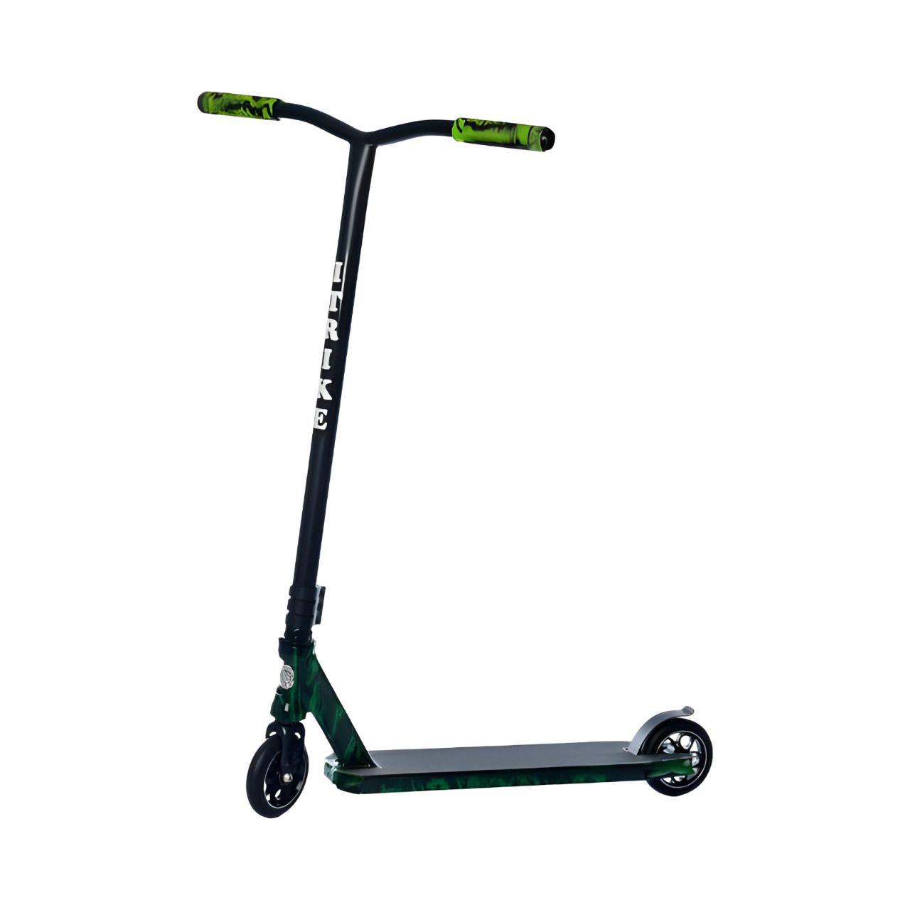 Самокат трюковый SR 2-068-5-WP3 с рисунком Черный с зеленым (26138556)