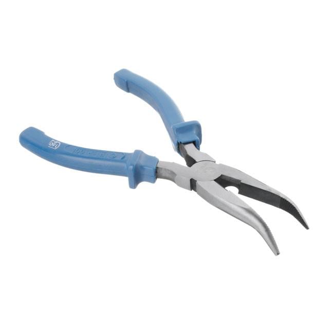 Щипці Intertool подовжені вигнуті 180 мм (HT-0125)