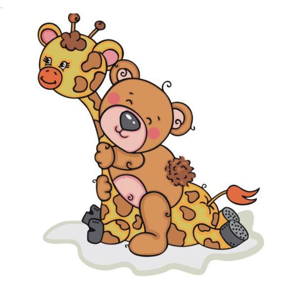 Картина по номерам Strateg Животные Лучшие друзья 30х30 см в термопакете (ES031-mt)