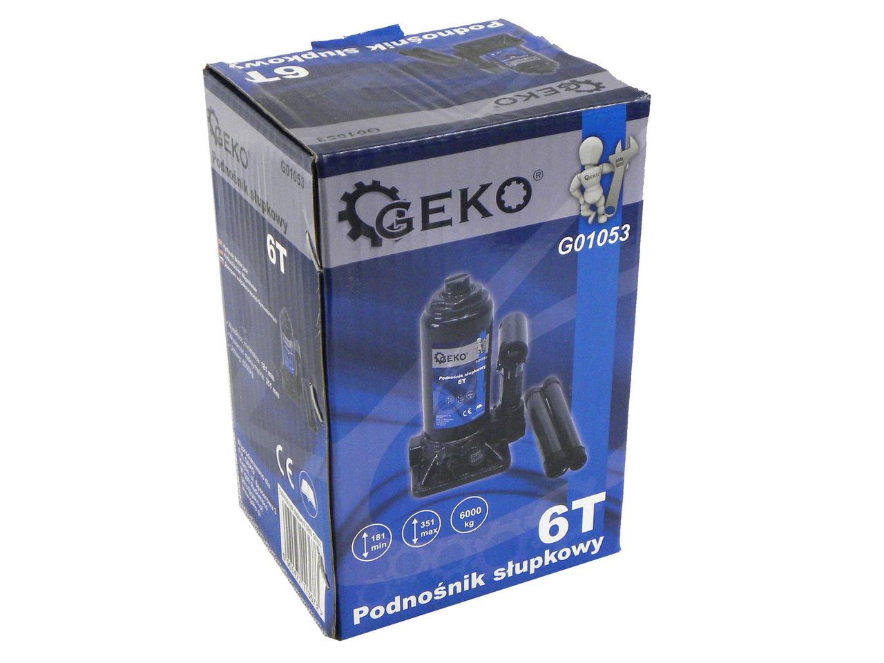 Домкрат гідравлічний GeKo пляшковий 6 тонн (G01053) - фото 2 Домкрат гідравлічний GeKo пляшковий 6 тонн (G01053) - фото 2