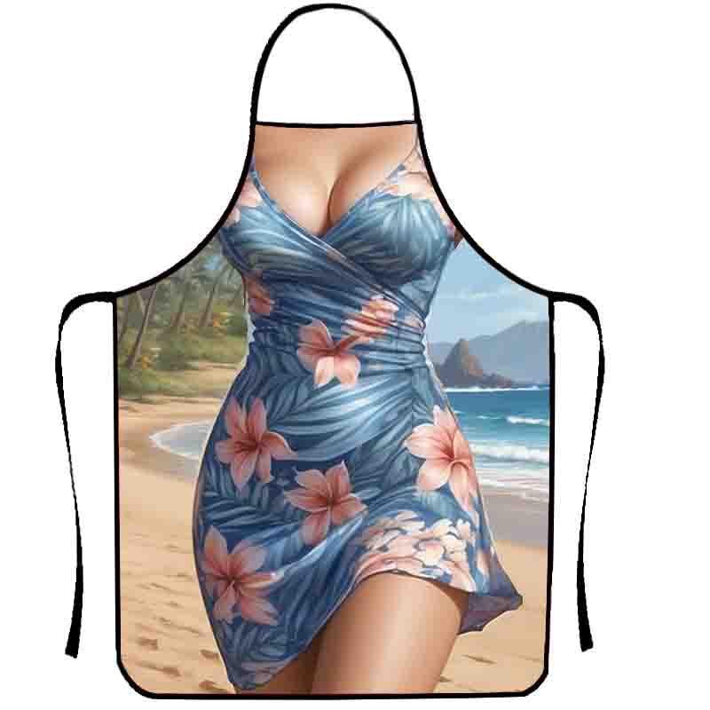 Фартук с приколом девушка в летнем платье 80x60 см Разноцветный (50213) Фартук с приколом девушка в летнем платье 80x60 см Разноцветный (50213)