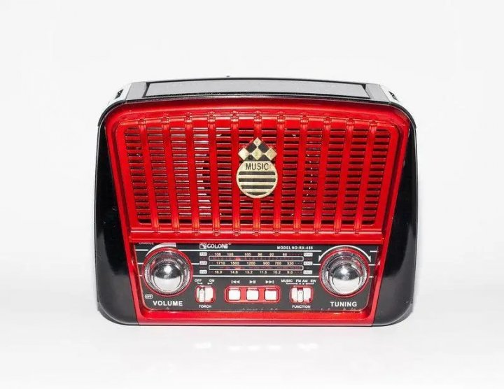 Радиоприемник Golon RX 456 Solar USB/SD с солнечной панелью Красный (10194787)