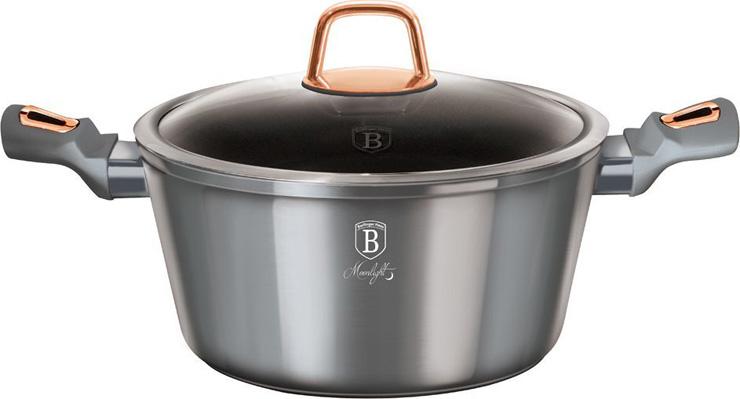 Каструля Berlinger Haus Moonlight Edition 6,1 л з титановим покриттям (BH-6013)