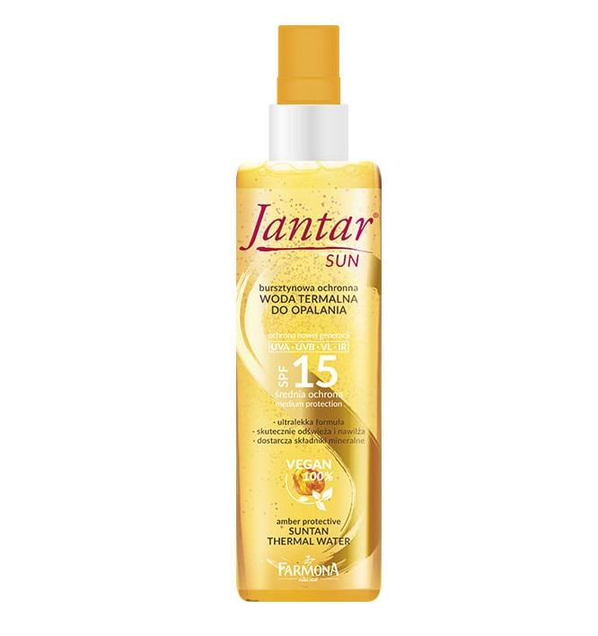 Защитная термальная вода для загара Jantar Sun Farmona SPF 15 200 мл (5900117008447)