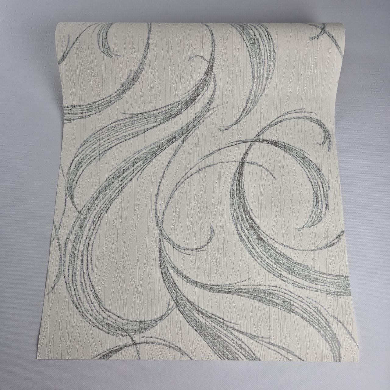 Обои виниловые Marburg 53436 0,53х10,05 м Молочный с серым (29784823) - фото 6