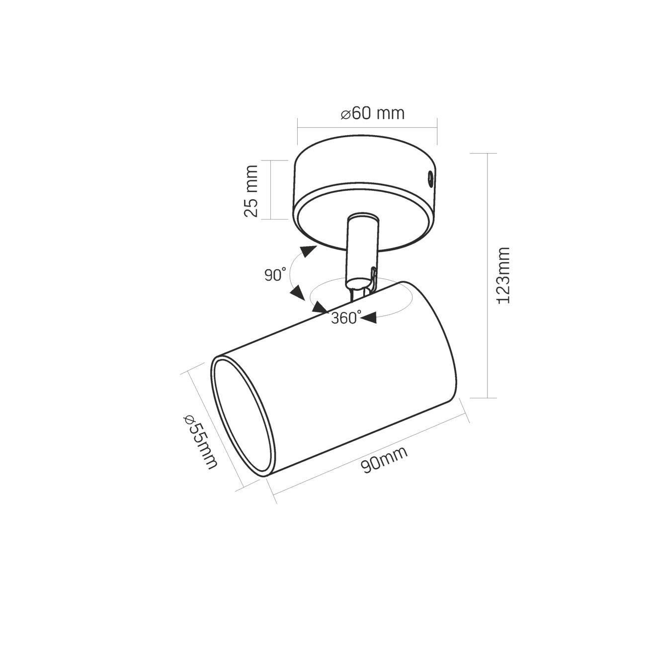 Спот накладний Videx VL-SPF05B-BFB під лампу GU10 поворотний Чорний (VL-SPF05B-BFB) - фото 3 Спот накладний Videx VL-SPF05B-BFB під лампу GU10 поворотний Чорний (VL-SPF05B-BFB) - фото 3