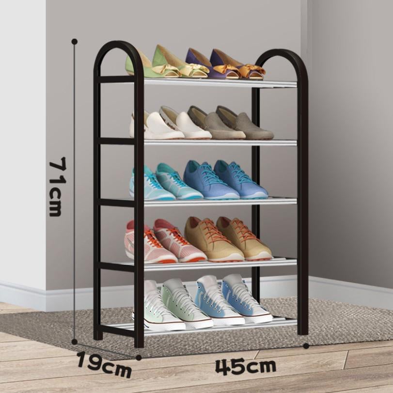 Полиця для взуття 5-ти рівнева 14829 19х45х71 см Чорний (4995146) - фото 2 Полиця для взуття 5-ти рівнева 14829 19х45х71 см Чорний (4995146) - фото 2