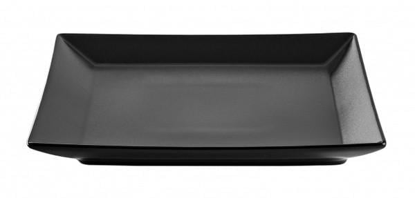 Тарілка десертна Ipec TOKYO кераміка кам'яна 21х21 см Чорний (30901044)