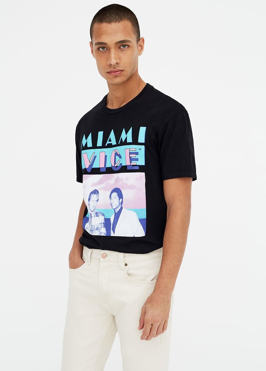 Футболка Pull&Bear S Черный (5231591b50)