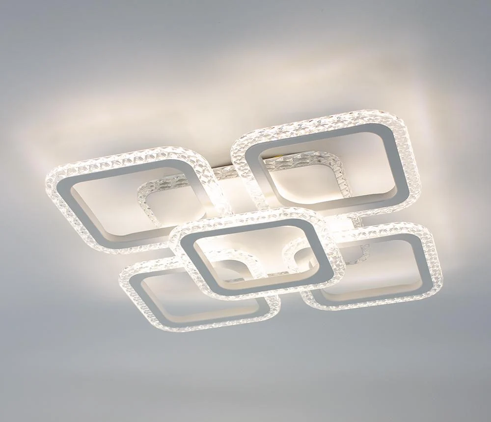 Люстра світлодіодна ESLLSE ROOM ICE RGB 6S 70 Вт з пультом 380x380x75 мм