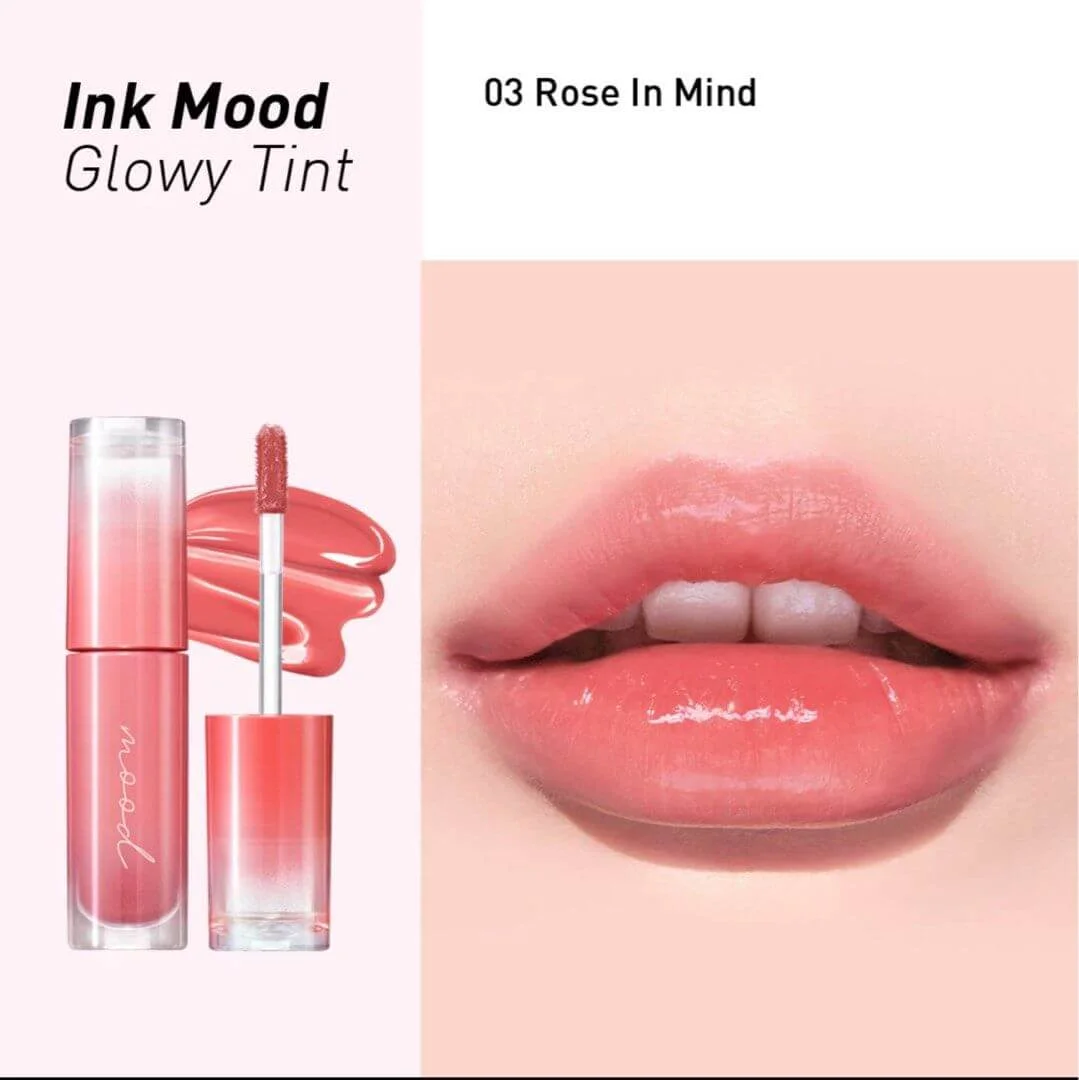 Тинт для губ глянцевый Peripera Ink Mood Glowy Tint 03 Rose In Mind Set (8809970755055) - фото 2