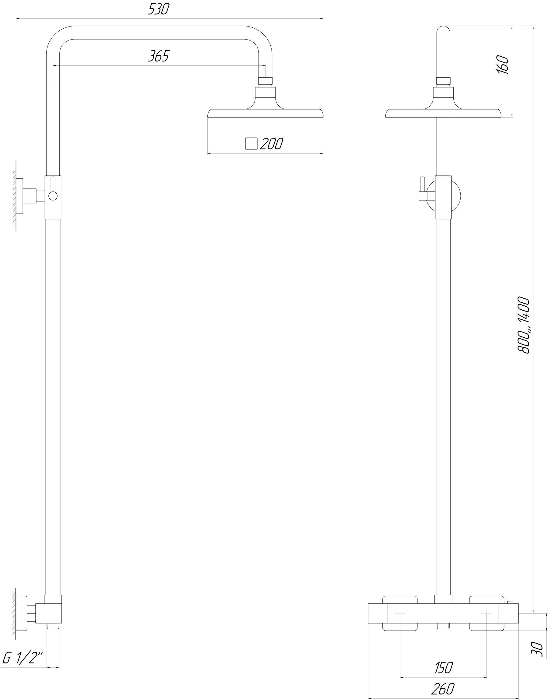 Душова система Globus Lux GLM-0040T - фото 2