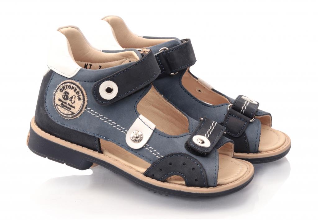 Сандали Ortopedia для мальчиков 743 нубук р. 26 Синий