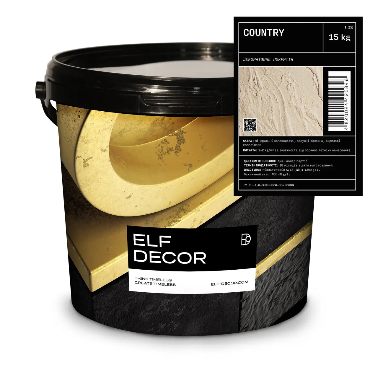 Декоративна штукатурка Elf Decor Country 15 кг