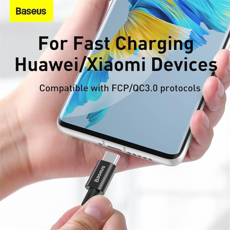 Кабель Baseus Type-C to Type-C Superior Series Fast Charging Data Cable 1 м 5A 100W CATYS-B02 Black (7850be71) - фото 6