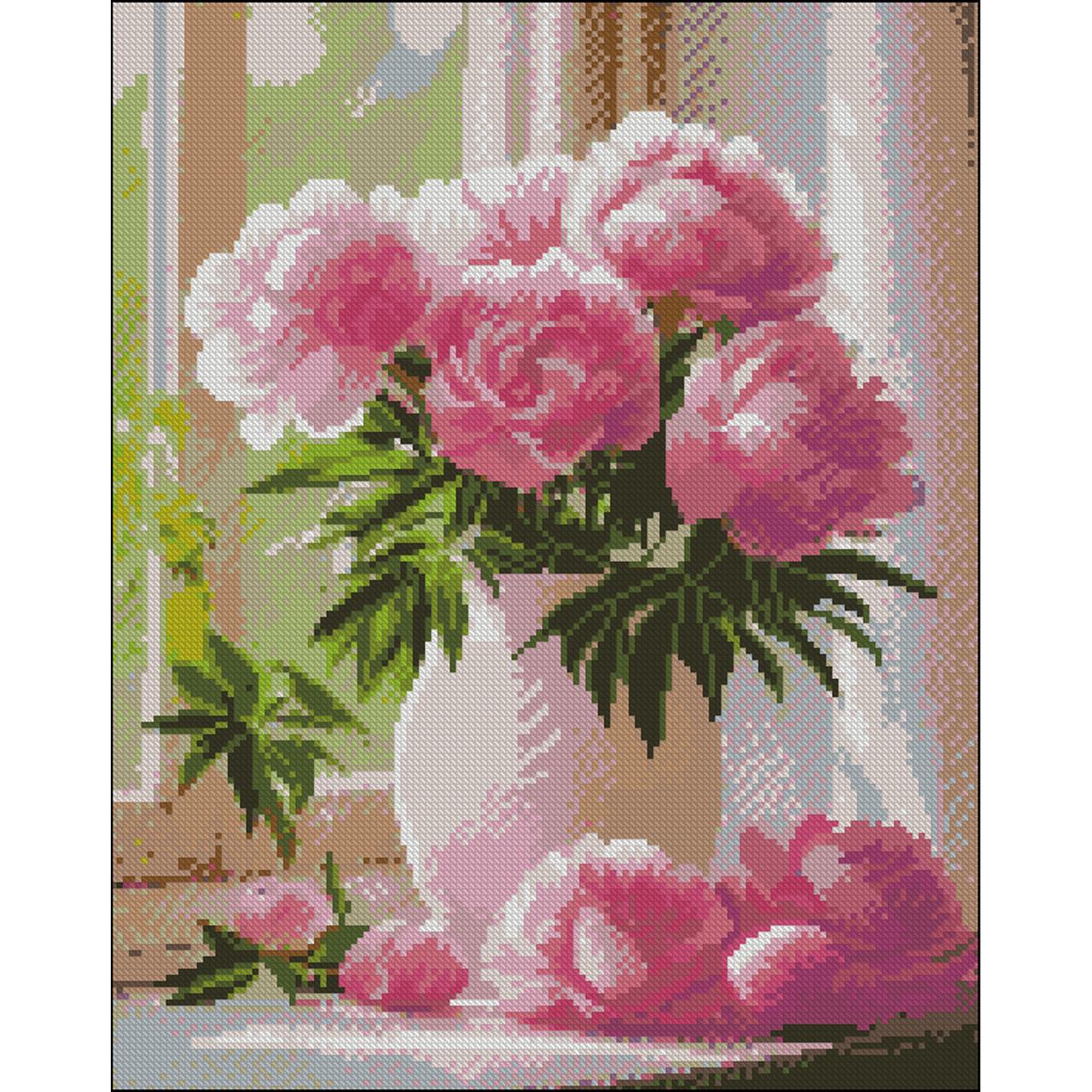 Алмазна мозаїка Strateg Звичайна ніжність без підрамника 40х50 см (ZAV4050-23)