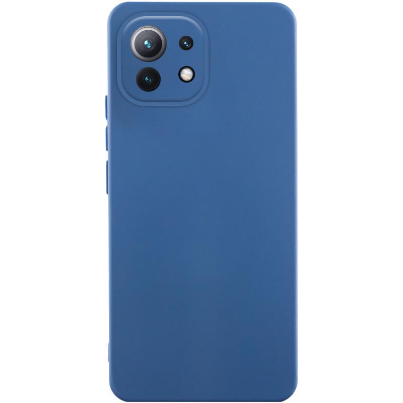 Противоударный чехол Silicone Cover Lakshmi Full Camera (AA) для Xiaomi Mi 11 Lite синий