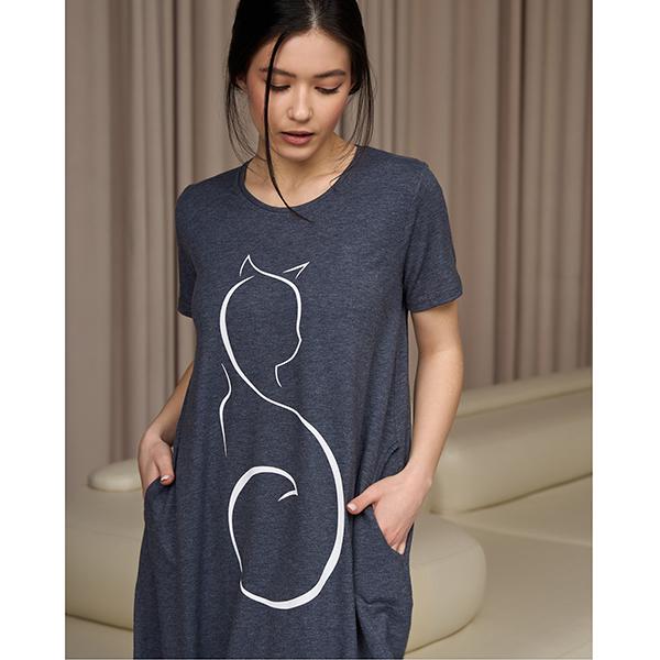 Туніка жіноча малюнок 2XL (13163) - фото 3 Туніка жіноча малюнок 2XL (13163) - фото 3