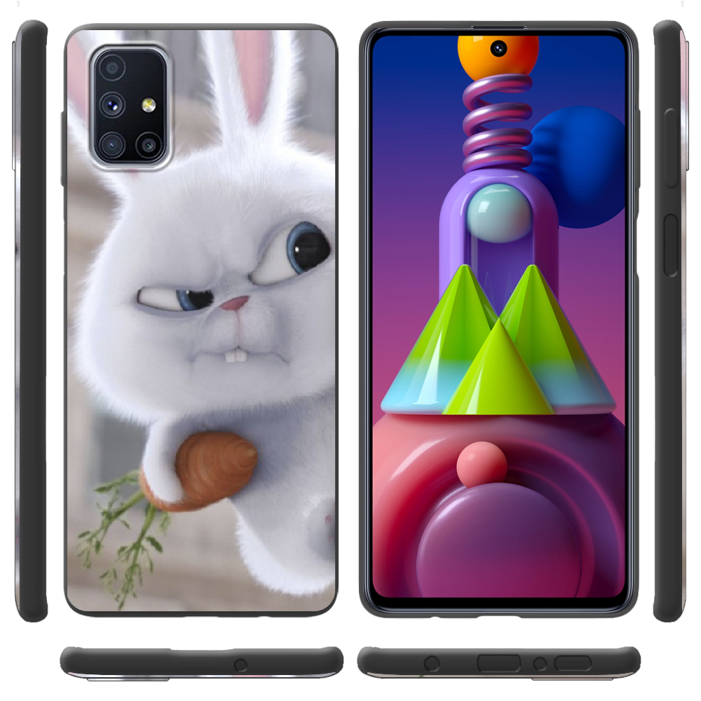 Чохол Boxface Samsung M515 Galaxy M51 Rabbit Snowball Чорний силікон (40937-up1116-41345) - фото 2