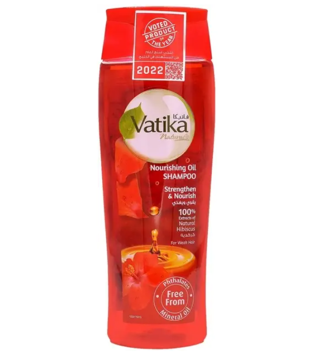 Шампунь відновлюючий Dabur Vatika з олією гібіскусу для ослабленого волосся 425 мл