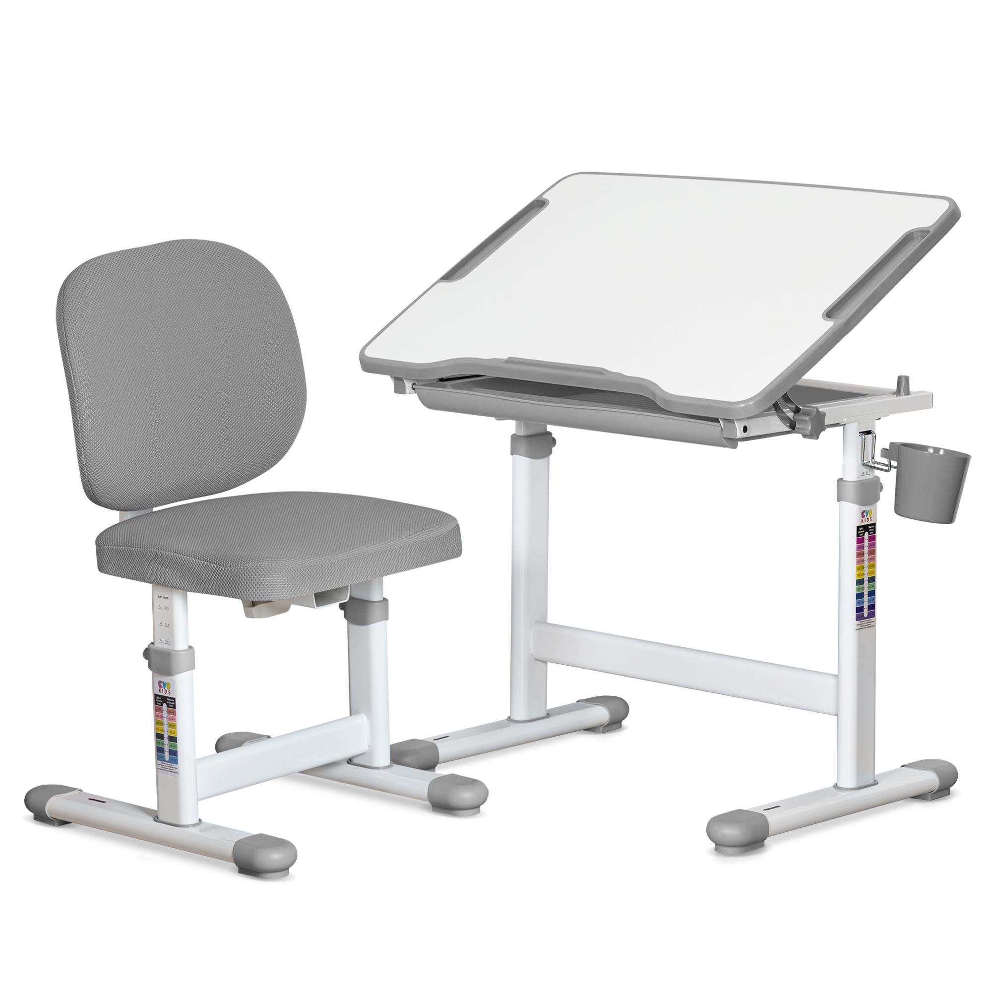 Комплект стіл та стілець Evo-kids Evo-06 Plus Grey (Evo-06 Plus G)