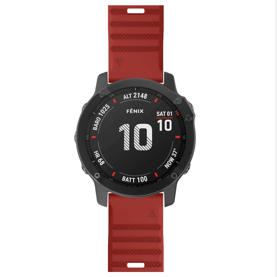 Ремінець із викрутками для Garmin Fenix 7/6/Pro Solar/5 Plus Sapphire/Forerunner 945/935 Quick Fit 22 мм Red (0300-2) - фото 6