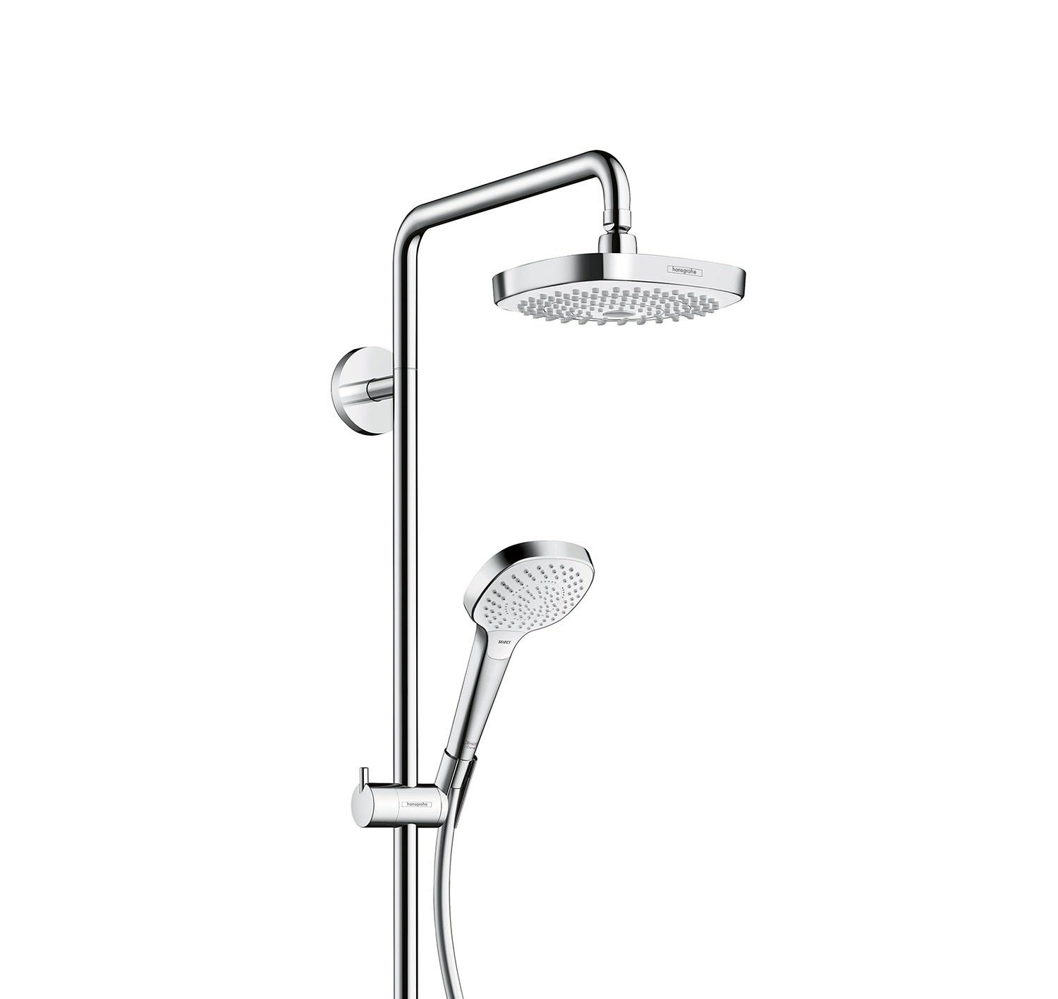 Душевая система со смесителем Hansgrohe Croma Select E 180 2jet 27258400 Хром (111838) - фото 2