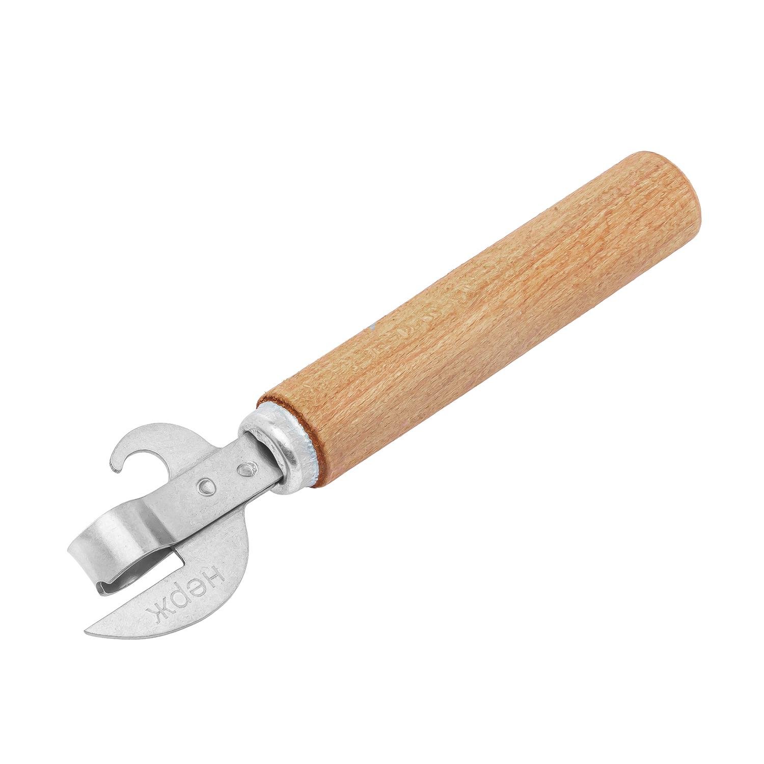 Ніж консервний Kitchette з дерев'яною ручкою 16 см Коричневий (2058050795)