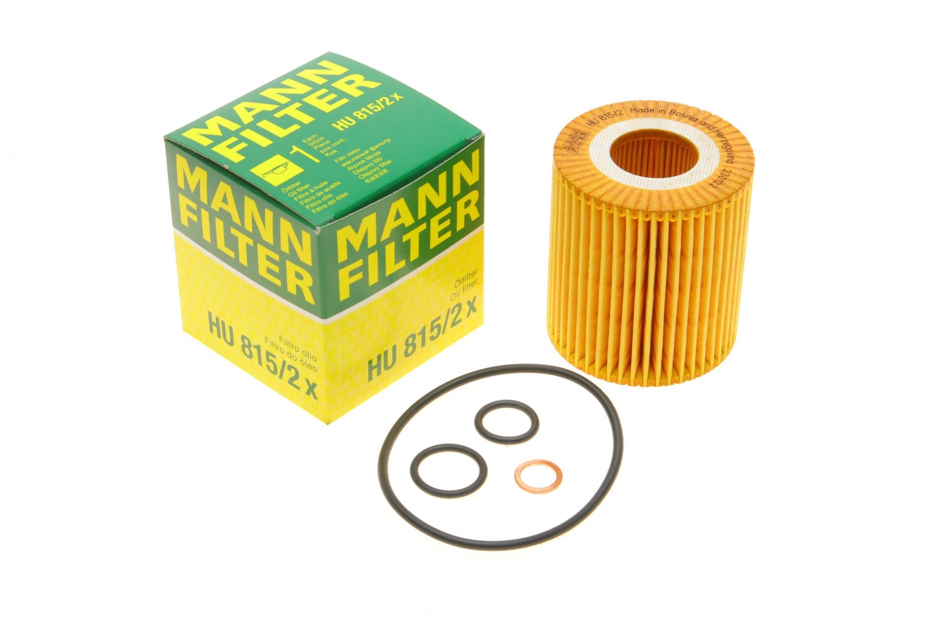 Фильтр масляный Mann-Filter для BMW 3 E46/E90/5 E60 1,6/2,0/1,8/2,0 N42/N43/N45/N46 (HU 815/2 X)