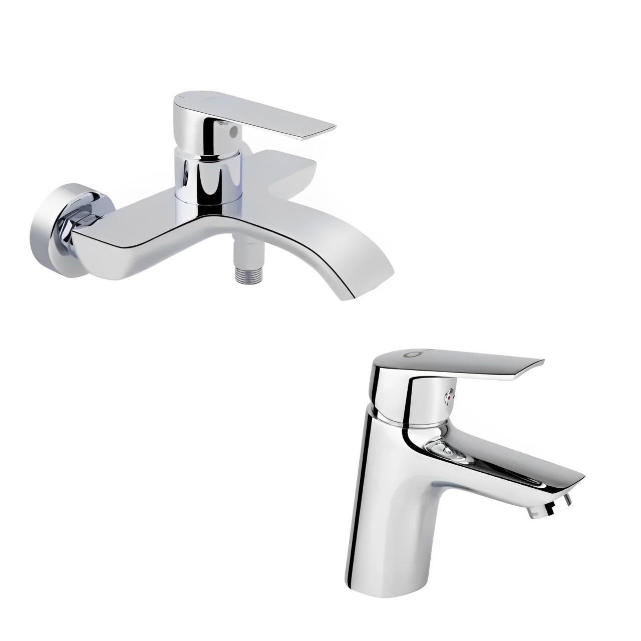 Комплект змішувачів для ванни Q-tap Zelnava QTTENCRM001/QTZELN3050101C Хром (24582674)