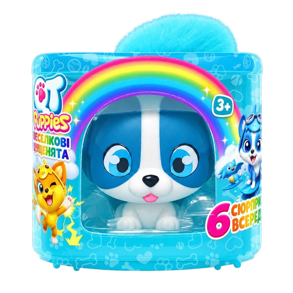 Игровой набор QT Puppies S2 Щенок Бабли с домом/наклейками и аксессуарами (451003-1)