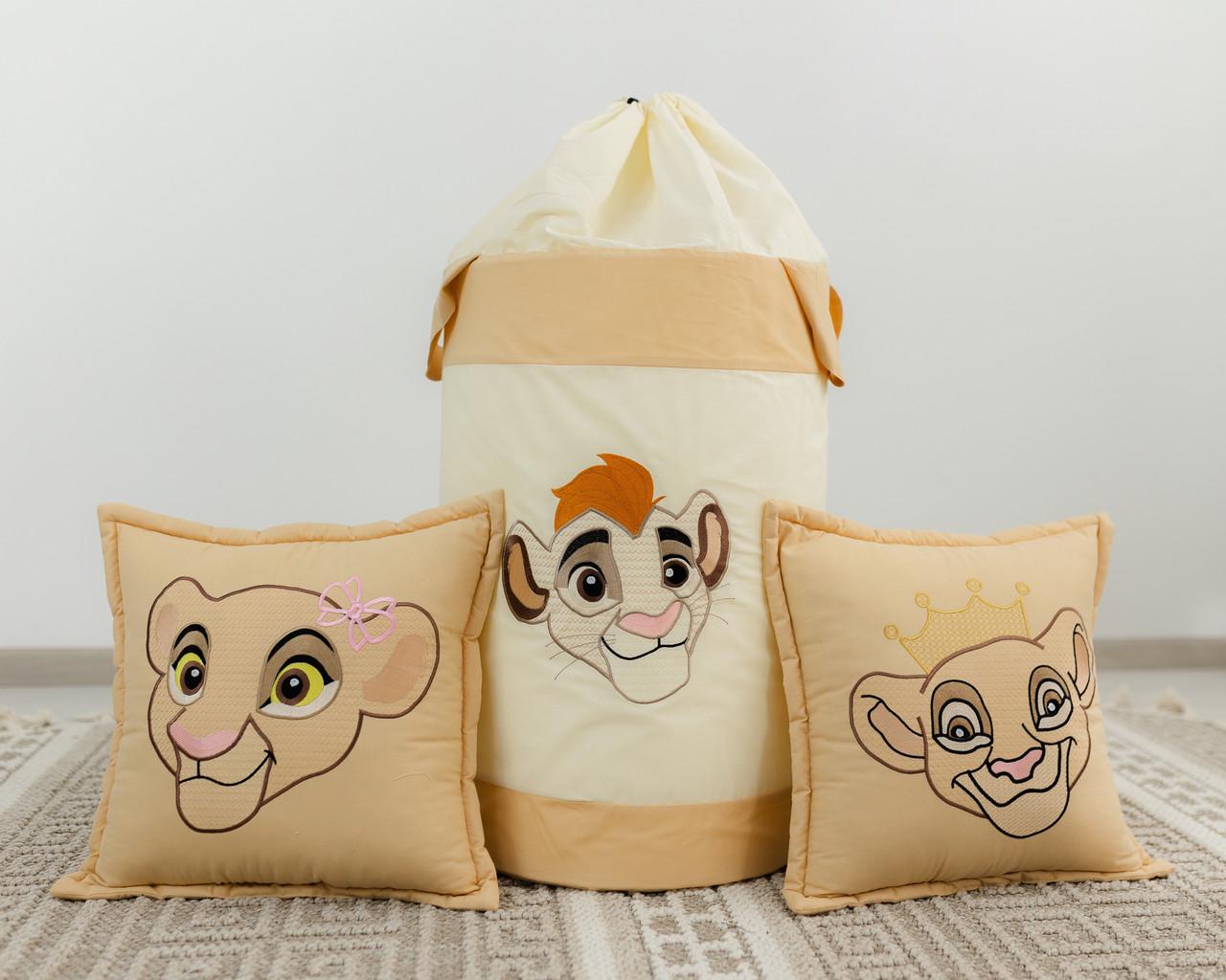 Вігвам для дітей Король Лев з матрацом 150 см та подушками з кошиком - фото 7 Вігвам для дітей Король Лев з матрацом 150 см та подушками з кошиком - фото 7