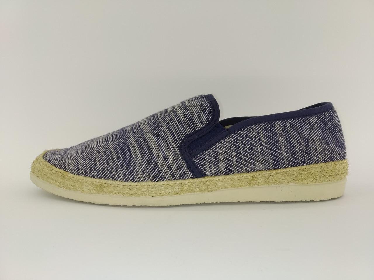 Слипоны мужские Bata р. 41 26 см Синий (1209716889)