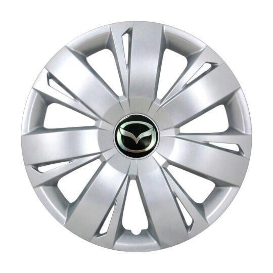 Автомобильные колпаки SKS 411 R16 с логотипом Mazda 4 шт. Серебристый
