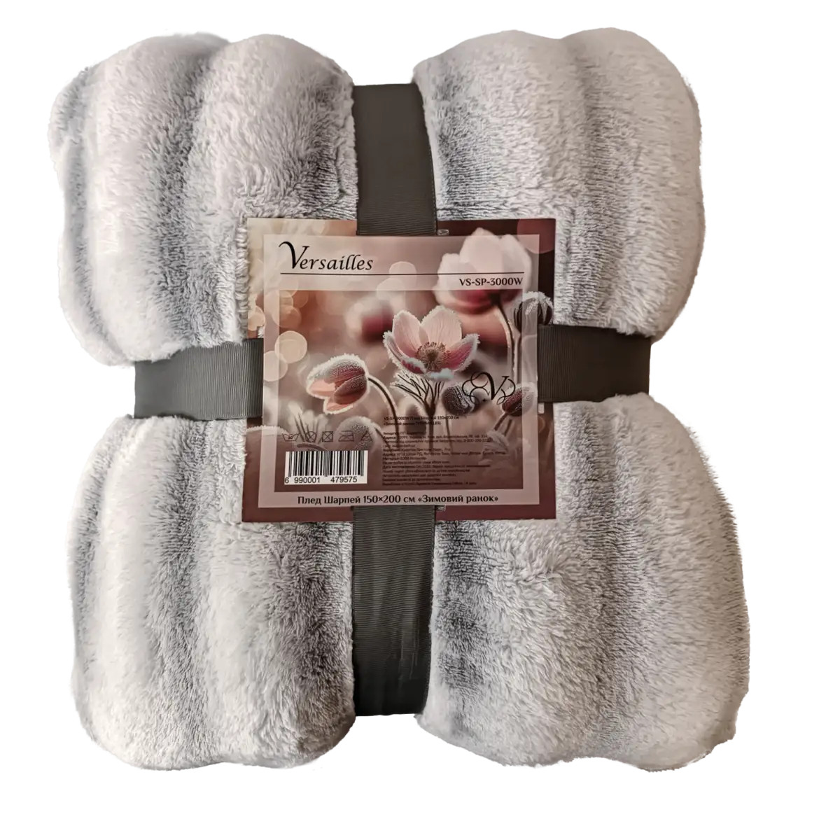 Плед Versailles шарпей зимнее утро VS-SP-4400W 200х220 см Серый (8-6-5142628) - фото 1 Плед Versailles шарпей зимнее утро VS-SP-4400W 200х220 см Серый (8-6-5142628) - фото 1