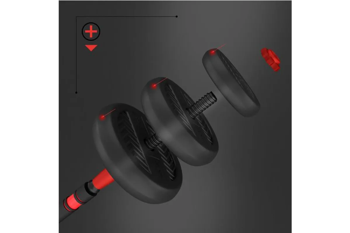 Гантелі розбірні HMS SGN130 PRO 6-в-1 зі штангою та гирями 30 кг (417038) - фото 3 Гантелі розбірні HMS SGN130 PRO 6-в-1 зі штангою та гирями 30 кг (417038) - фото 3