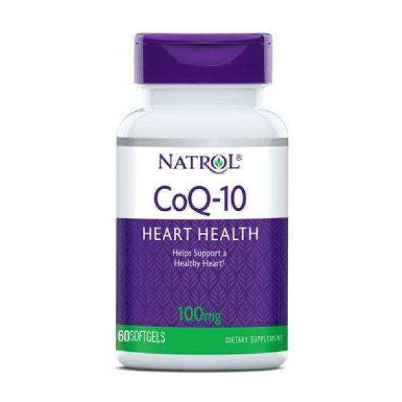 Коензим Natrol CoQ-10 100 мг 60 Softgels