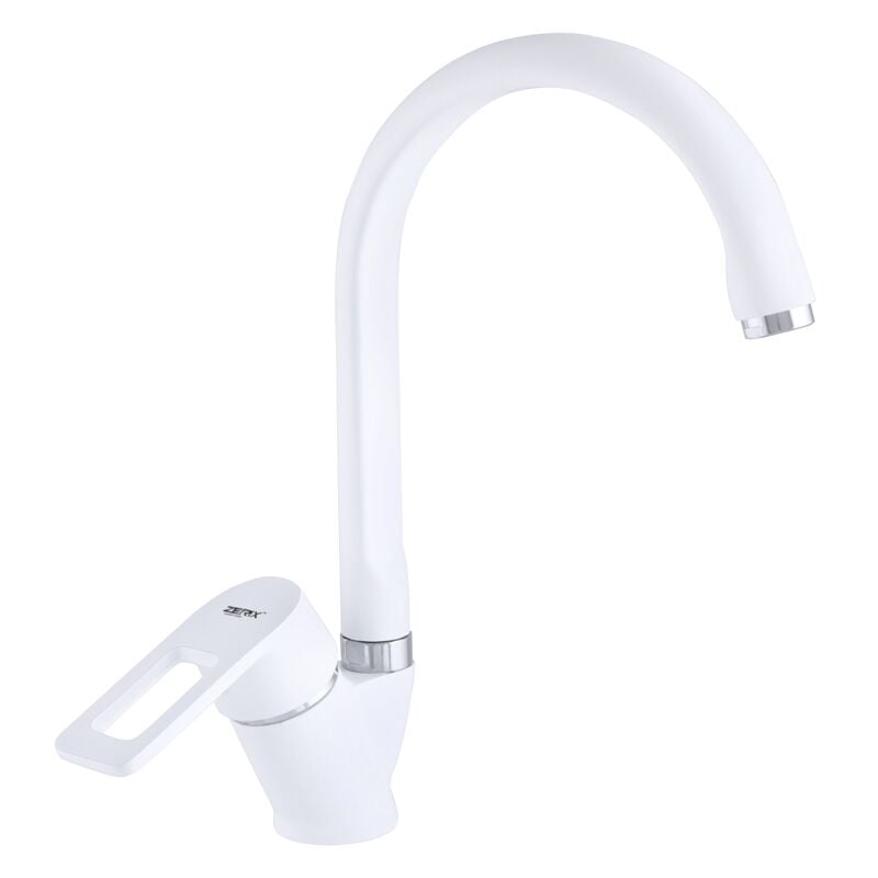Смеситель для кухни Zerix Z5130-7 Белый (ZX0361)