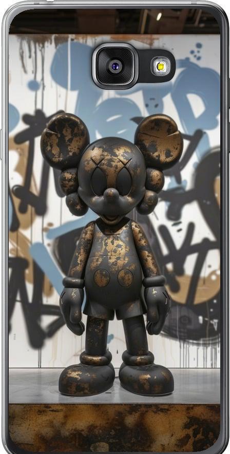 Чехол на Samsung Galaxy A7 (2016) A710F Bronze kaws v2 (6098t-121-42517)