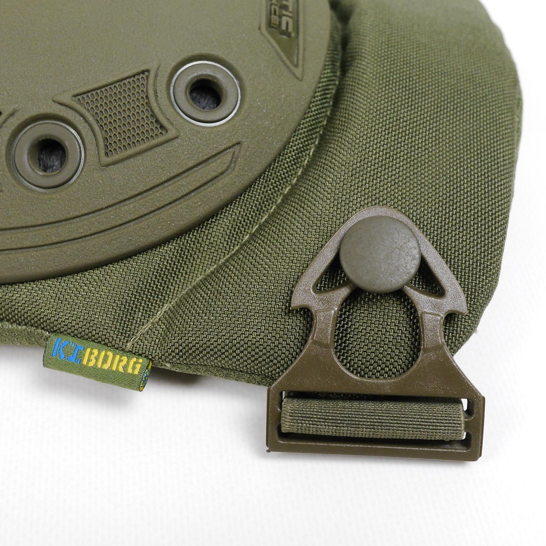 Наколінники військові захисні/ударостійкі/швидкознімні Хакі - фото 5