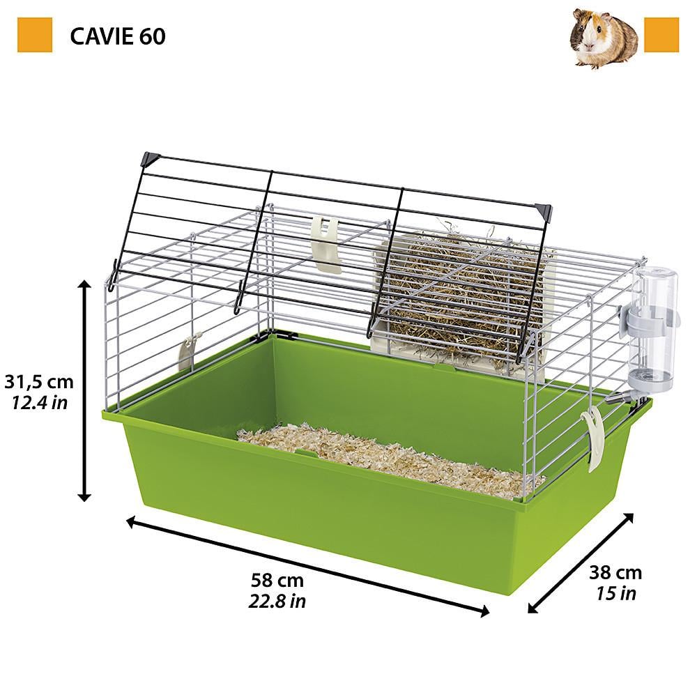 Клетка для морских свинок и грызунов Ferplast Cavie 60 58х38х31,5 см Зеленый (57012411W2) - фото 2